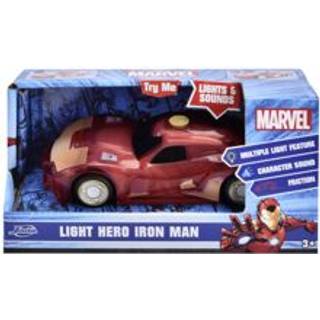 Marvel Iron Man Light Hero legetøjsbil med lyd og lys - 15 cm
