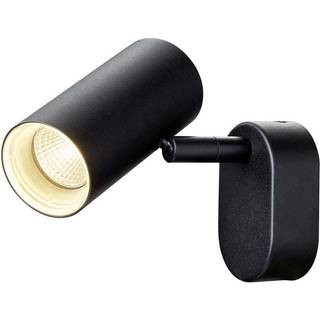 SLV LED-vægspot Noblo, dæmpbar til varmt lys, sort, 13  cm