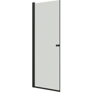 Scanbad Match A svingdør 87-89x200 cm, sort/klart glas AS91-03
