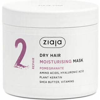 Ziaja Plant Essentials Pomegranate Fugtgivende hårmaske Til tørt hår 350 ml - 350 ml