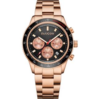 Faucon Speedtimer F10062 - Herre - 43 mm - Analog - Quartz - Safirbelagt Mineralglas