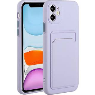 iPhone 12 Mini - EIDERWOOD Fleksibelt Plastik Cover m. Kortholder - Lilla