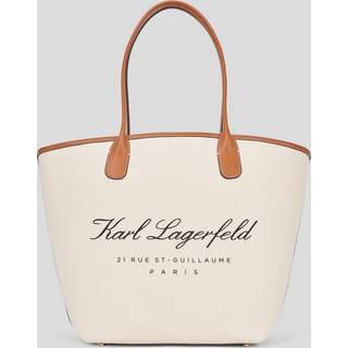 Karl Lagerfeld Hotel Karl Medium Shopper taske elfenben/brun