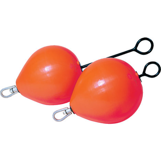 Fortøjningsbøje Polyform CCD3, oppustelig, Ø45 cm x 50 cm, lang ten (60.5 cm), hvid