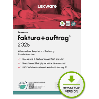 Lexware faktura+auftrag 2025 Download Jahresversion (365-Tage) Regnskab 1 År