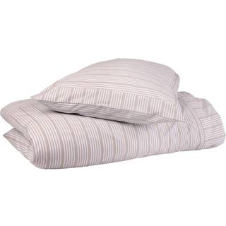 Sengetøj 140x220 cm sand/beige striber