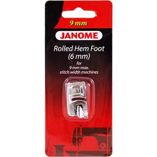 Janome rullet hemfod (6 mm) til 9 mm Max Stitch Bredde Maskiner
