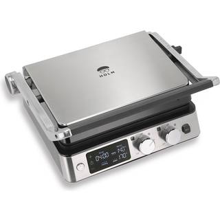 HOLM Digital paninigrill 2000 watt - Stål/Sort