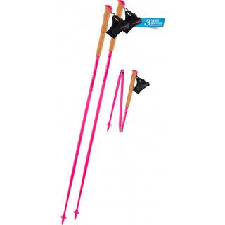 Komperdell Carbon FXP Team Pink Foldable Trailrunnig-stokke størrelse 135 cm farve pink