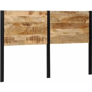 Sengegavl Og Jern - Massivt mangotræ / 160 cm