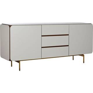Skænk Home ESPRIT Hvid Brun Gylden Træ Træ MDF 183 X 41,5 X 80 cm
