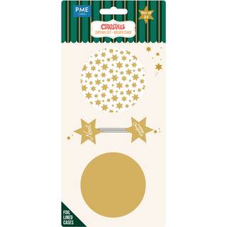 PME - Golden Stars Cupcake Sæt, 24 sæt
