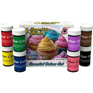 Sugarflair Pastafarve Sæt, Mixed - 8x25g