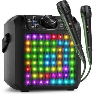 KAR50B Karaoke Speaker with LED Light Effect Black TILBUD NU