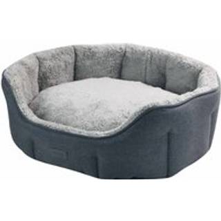 Komfort seng oval LICA - 86 x 70 x 24 cm - Grå