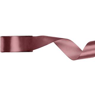25 meter Satinbånd, Mørk støvet rosa, bredde 25 mm, elegant og holdbart til kreative projekter og gaveindpakning