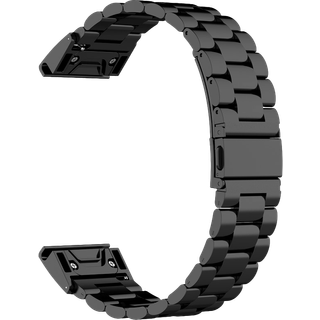 Garmin Fenix 7S / 7S Pro / 7S Solar Sort Rustfri Stål Rem