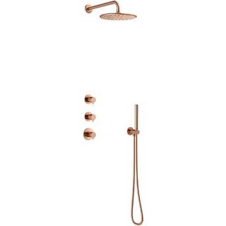 Damixa Silhouet XS1 brusesystem til indbygning, børstet kobber