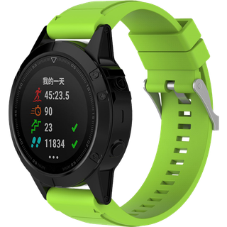 Garmin Fenix 3/3 HR/5X/5X Plus/6X/6X Pro Silicone Rem - Lysegrøn