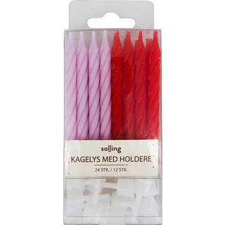 Salling kagelys snoet L: 6,3 cm 24-pak - rød mix (På lager i butik)