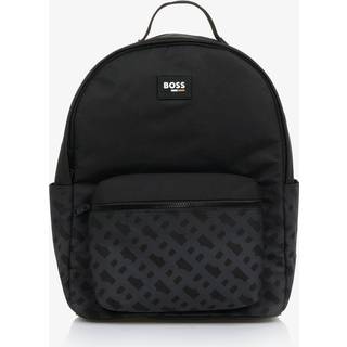 BOSStil drenge. J51705 Double B monogram rygsæk sort (OSFA), Casual, Polyester, børnetøj