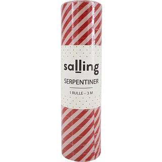 Salling serpentiner L: 3 meter - Rød (På lager i butik)