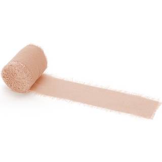 3 stk. Chiffonbånd Laksefarvet 40 mm – Luksuriøst touch til dekoration og gaver