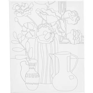 Blomster Stilleben Malerlærred 24x30 cm