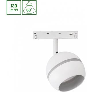 System Shift Basic - Globe Ring Kugle Lampe, 90mm, 10W, 4000K, Hvid - Dæmpbar : Ikke dæmpbar, Kulør : Neutral