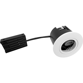 Swift Install V2 GU10 230V rund, inden- og udendørs, U/lyskilde, Mat Hvid