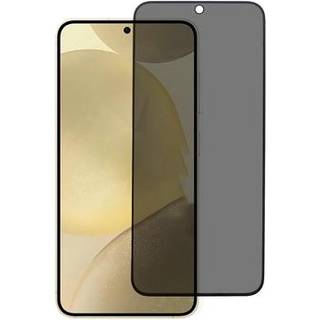 Samsung Galaxy S25 Privatliv Skærmbeskyttelse Hærdet Glas - understøtter oplåsning af fingeraftryk - sort kant
