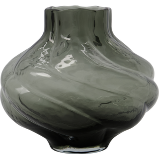 House Doctor Hdturn Vase 18,5 Cm Smoked Grey - Vaser Glas Røggrå - 202109213