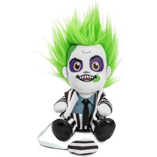 Kidrobot Beetlejuice Officielt Licenseret Movie Collectible Plys Stuffie - 7,5"""" Phunny Plys Beetlejuice (1988) i stribet jakkes?t skulder