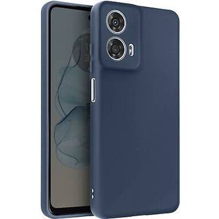 Coque - AVIZAR - Motorola Moto G24 Power - Semi-rigid - Soft-touch - Anti-fingermærker Blå Nat