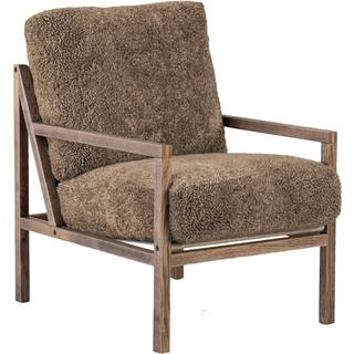 Jonas Ihreborn Seventy Five Wood Lænestol Røget Eg / - Lænestole Fåreskind Sahara - SEFFEOLFSH
