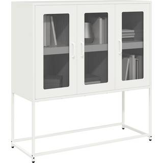 skænk 100,5x39x107 cm koldvalset stål hvid
