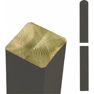 Plus Omlimet stolpe 9×9×128 cm i Umbragrå RAL 7022