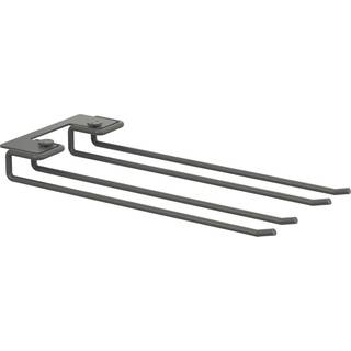 String Bøjlestativer Til Glas 30 Cm 2-pak - Hylder Stål Mørkegrå - SHR30-19-2