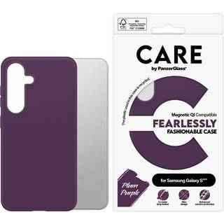 CARE by PanzerGlass Samsung Galaxy S25 FASHION Fearlessly Fashionable Cover - QI Kompatibel - Plum Purple