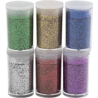 Bio-glimmer, ass. farver, 6x7ml/ 1 pk.