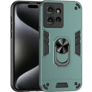 EIDERWOOD Motorola Edge 50 Håndværker Bagside Cover m. Kickstand - Grøn