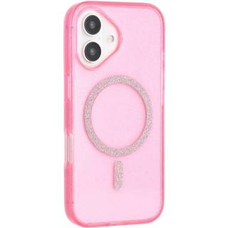 iPhone 16 Plus - EIDERWOOD Plastik Glitter Cover - MagSafe Kompatibel - Lyserød