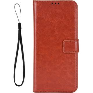 Motorola Moto G05 / E15 - EIDERWOOD Kunstlæder Flip Cover m. Strop - Brun