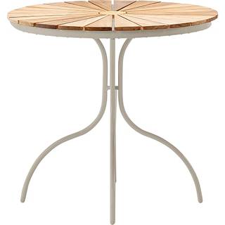 Kerteminde teak cafébord Sandy grey stel