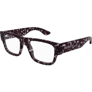 Alexander McQueen Mand Alexander McQueen AM0511O 002 Optiske stel Acetat Havana Transparent Firkantet