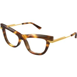 Bottega Veneta Kvinde BV1266O 005 Optiske stel Acetat Havana Transparent Cat Eye