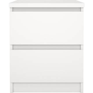 Naia Sengebord 2 skuffer - Hvid