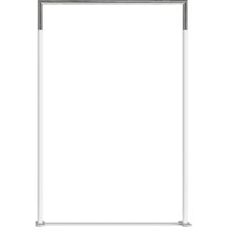 Tøjstativ Bukto, Bredde 102,8 cm, Farve Hvid / Poleret stål