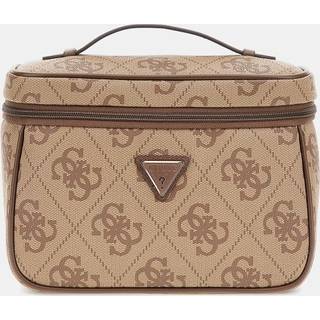 Guess Berta 4G Logo Toilettaske brun