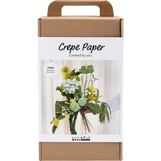 Crepepapir - Lav en grøn forårsbuket